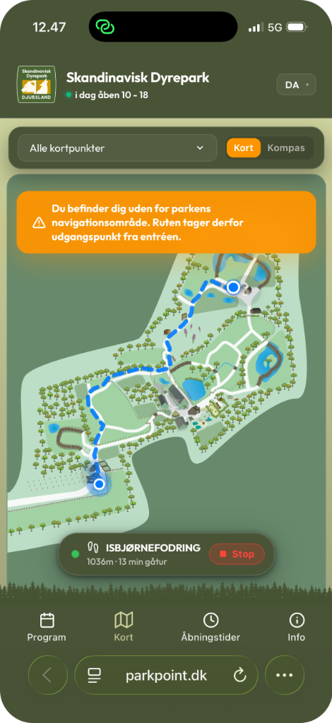 Intern GPS-navigation illustration